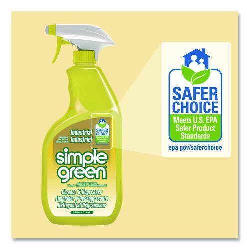 Image of Simple Green® SMP14002 Industrial Cleaner and Degreaser, Concentrated, Lemon, 24 oz Spray Bottle
