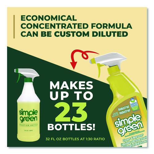 Image of Simple Green® 3010001214002 Industrial Cleaner And Degreaser, Concentrated, Lemon, 24 Oz Spray Bottle, 12/carton