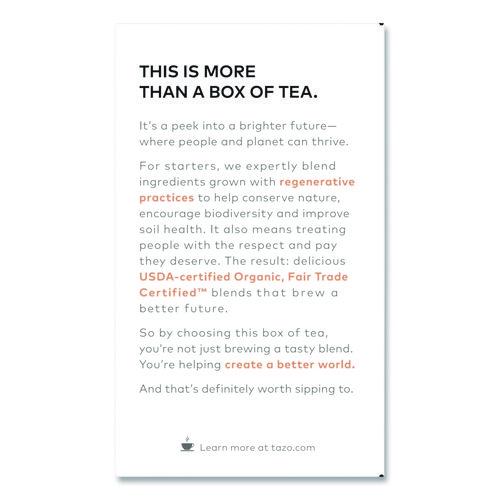 Image of TazoÂ® Tea Bags, Organic Calm Camomile, 16/Box