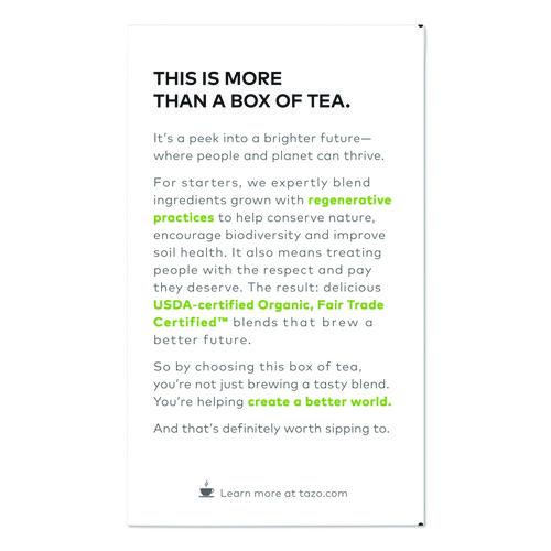 Image of Tazo® TAZ00356 Tea Bags, Organic Green Ginger, 16/Box