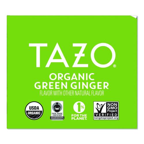 Image of Tazo® TAZ00356 Tea Bags, Organic Green Ginger, 16/Box