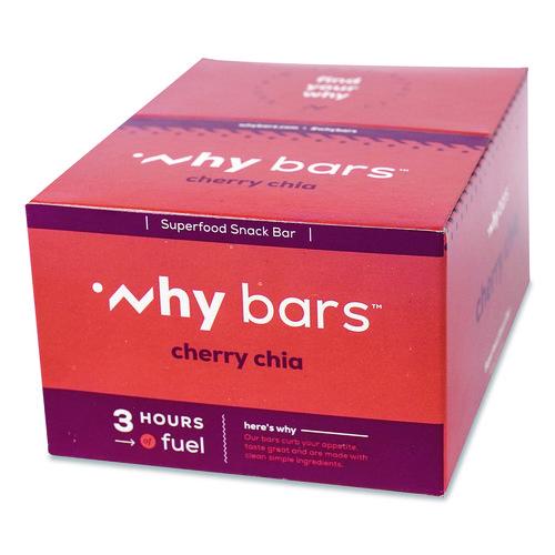 Image of Why Bars WHY16205 Superfood Snack Bar, Cherry Chia, 2.04 oz Bar, 12/Box