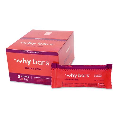 Image of Why Bars WHY16205 Superfood Snack Bar, Cherry Chia, 2.04 oz Bar, 12/Box