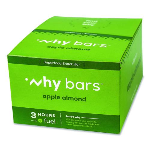 Image of Why Bars WHY16208 Superfood Snack Bar, Apple Almond, 2.04 oz Bar, 12/Box