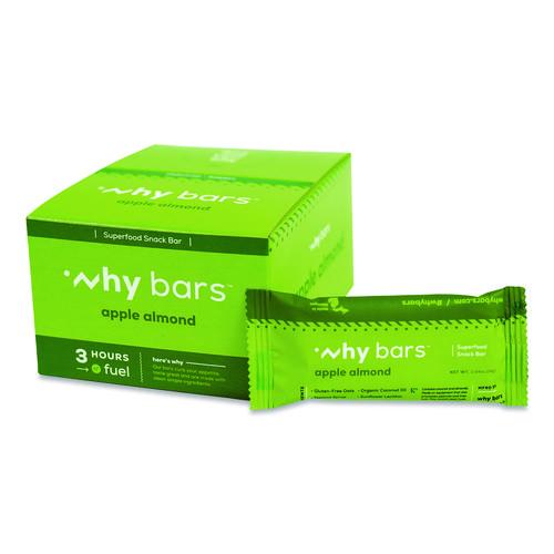 Image of Why Bars WHY16208 Superfood Snack Bar, Apple Almond, 2.04 oz Bar, 12/Box