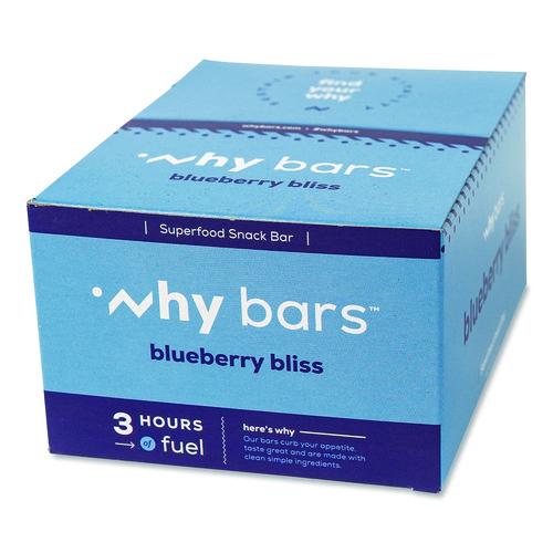 Image of Why Bars WHY16209 Superfood Snack Bar, Blueberry Bliss, 2.04 oz Bar, 12/Box