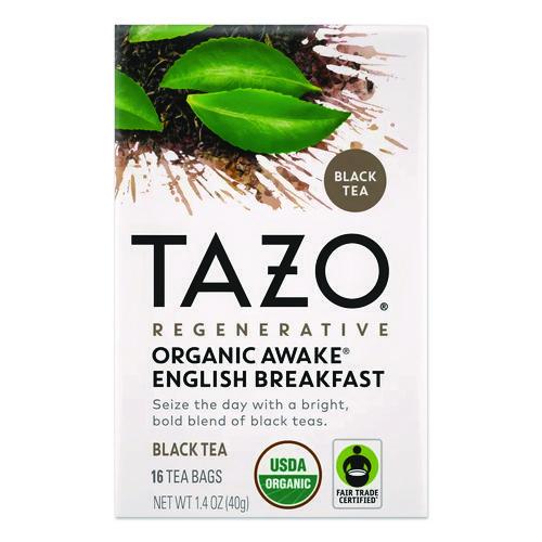 Image of Tazo® TAZ00303 Tea Bags, Organic Awake English Breakfast, 16/Box