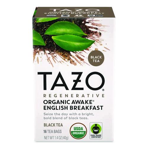 Image of Tazo® TAZ00303 Tea Bags, Organic Awake English Breakfast, 16/Box