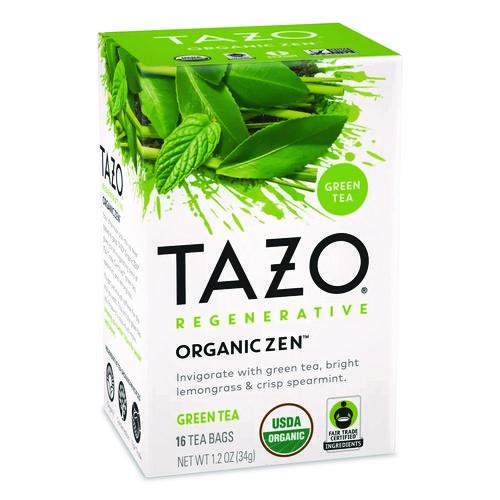 Image of Tazo® TAZ00309 Tea Bags, Organic Zen, 16/Box