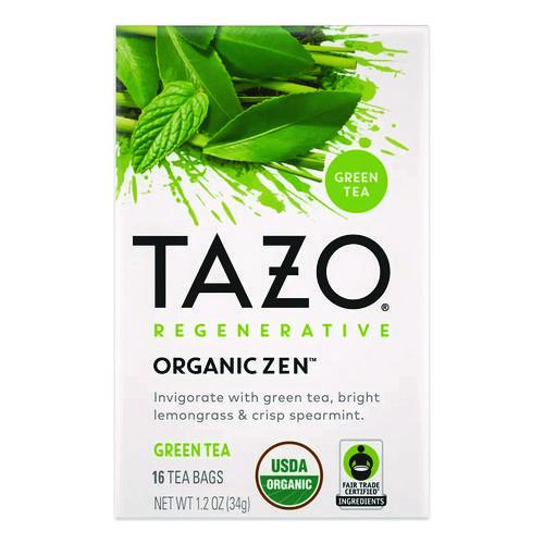 Image of Tazo® TAZ00309 Tea Bags, Organic Zen, 16/Box