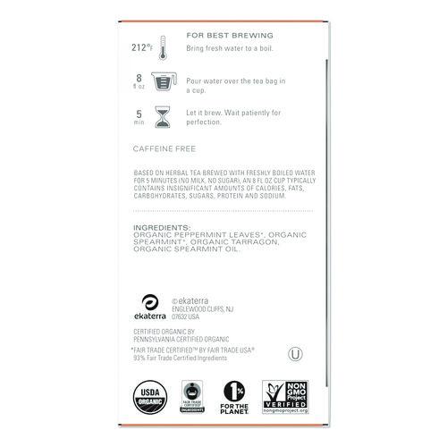 Image of TazoÂ® Tea Bags, Organic Refresh Mint, 16/Box