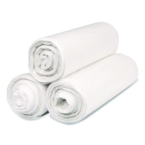 Image of Inteplast Group SL3339XHN Institutional Low-Density Can Liners, 33 gal, 0.8 mil, 33" x 39", Natural, Interleaved Roll, 25 Bags/Roll, 6 Rolls/Carton