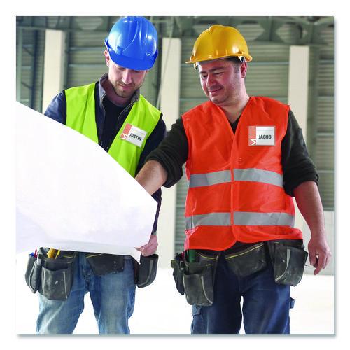 Image of Avery® 74461 Clip-Style Badge Holder With Laser/inkjet Insert, Top Load, 3.5 X 2.25, White, 100/box