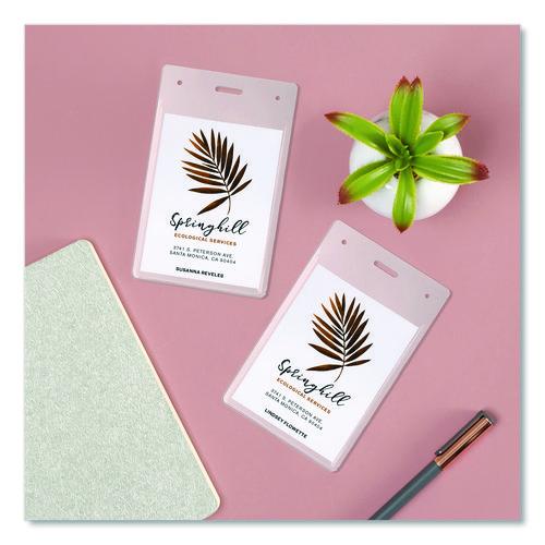 Image of Avery® 74472 Secure Top Heavy-Duty Badge Holders, Vertical, 3w X 4h, Clear, 25/pack