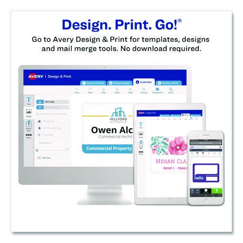 Image of Avery® 74472 Secure Top Heavy-Duty Badge Holders, Vertical, 3w X 4h, Clear, 25/pack