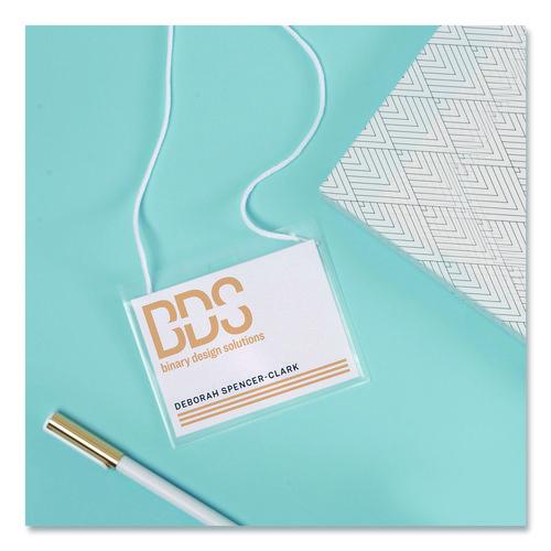 Image of Avery® AVE74520 Necklace-Style Badge Holder W/laser/inkjet Insert, Top Load, 4 X 3, We, 50/box