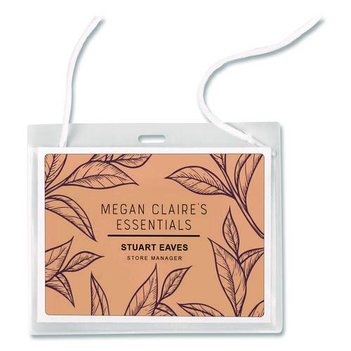 Image of Avery® AVE74520 Necklace-Style Badge Holder W/laser/inkjet Insert, Top Load, 4 X 3, We, 50/box