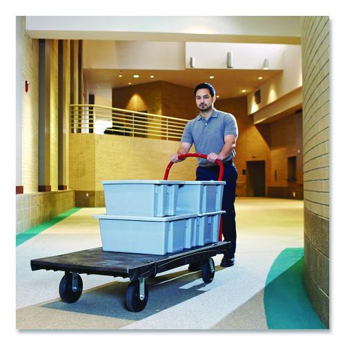 Image of Rubbermaid® Commercial FG172200GRAY Palletote Box, 11.97 gal, 1.6 cu ft, 15.5" x 19.5" x 13", Gray