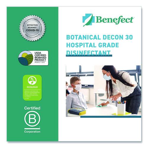 Image of Benefect® 20476 Botanical Decon 30 Disinfectant Cleaner, Light Lemon and Thyme Scent, 1 gal Bottle