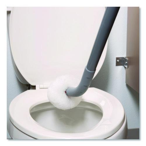 Image of Unger® BSCOR Toilet Bowl Swab, 26" Handle, Gray/Red/White