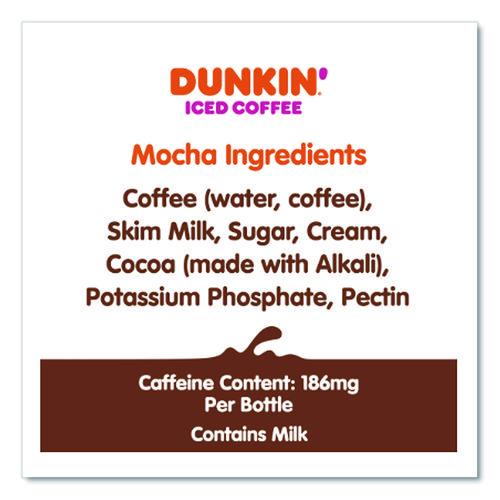 Image of Dunkin'® 049000072389 Mocha Iced Coffee Drink, 13.7 Oz Bottle, 12/carton