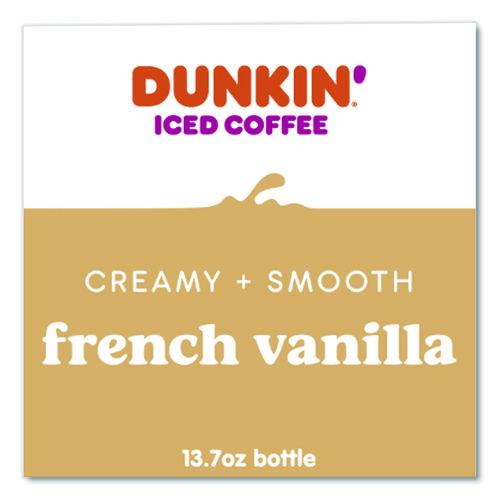Image of Dunkin'® 049000072396 French Vanilla Iced Coffee Drink, 13.7 Oz Bottle, 12/carton