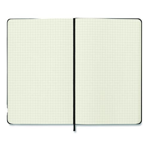 Image of Moleskine® 701139 Hard Cover Notebook, 1-Subject, Quadrille Rule, Black Cover, (120) 8.25 x 5 Sheets