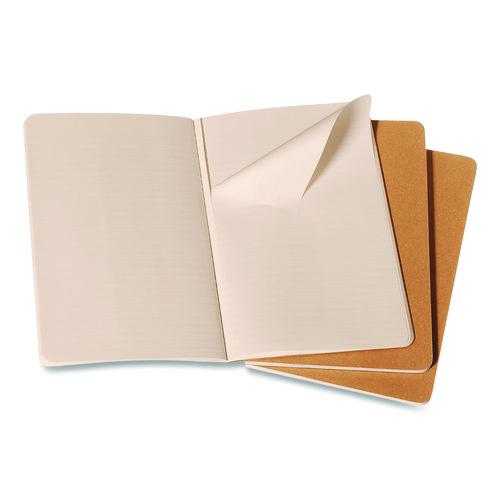 Image of MoleskineÂ® Cahier Journal, 1-Subject, Narrow Rule, Brown Kraft Cover, (32) 5.5 x 3.5 Sheets, 3/Pack