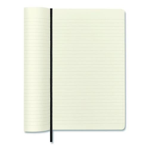 Image of Moleskine® 707162 Classic Softcover Notebook, 1-Subject, Narrow Rule, Black Cover, (192) 8.25 x 5 Sheets