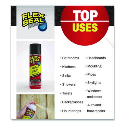 Image of Flex Seal Products® FSCL20 Liquid Rubber Sealant Coating Spray, 14 Oz Spray, Clear
