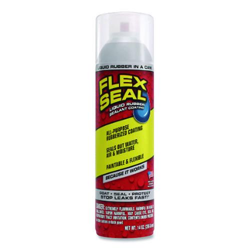 Image of Flex Seal Products® FSCL20 Liquid Rubber Sealant Coating Spray, 14 Oz Spray, Clear