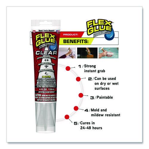 Image of Flex Seal Products® GFSCLRR04 Flex Glue, 4 Oz, Dries Clear