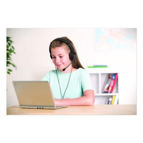 Image of Kensington® K97603WW Hi-Fi Headphones with Microphone, Black