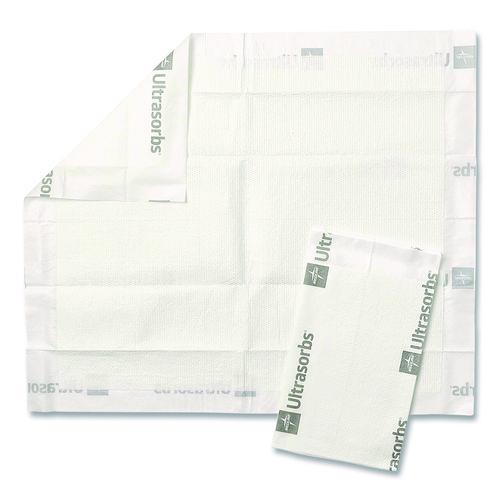 Image of Medline DRY2336RET7 Ultrasorbs Disposable Dry Pads, 23 x 35, Blue, 7/Box