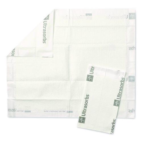 Image of Medline DRY2336RET7 Ultrasorbs Disposable Dry Pads, 23 x 35, Blue, 7/Box, 6/Carton