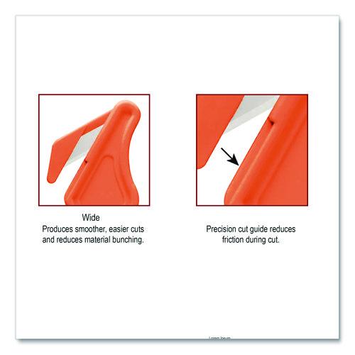 Image of Klever Kutter PLS-400-30G Excel Plus Safety Cutter, 7" Plastic Handle, Orange, 10/Box