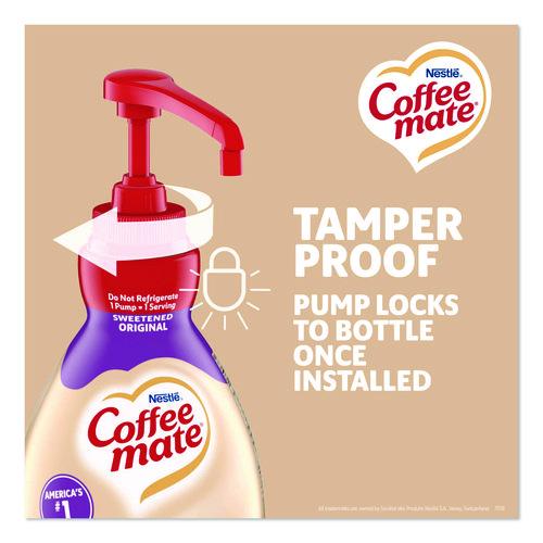 Image of Coffee mate® 12039938 Liquid Coffee Creamer, Sweetened Original, 1.5 L Pump Bottle