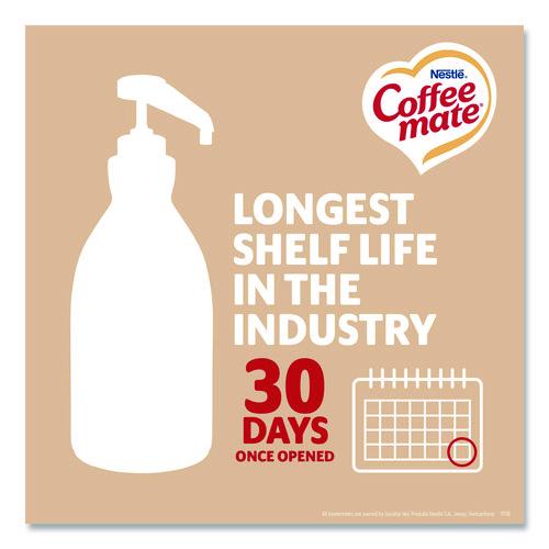 Image of Coffee mate® 12039938 Liquid Coffee Creamer, Sweetened Original, 1.5 L Pump Bottle, 2/Carton