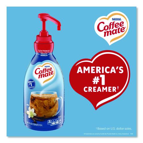 Image of Coffee mate® 12039864 Liquid Coffee Creamer, French Vanilla, 1.5 L Pump Bottle