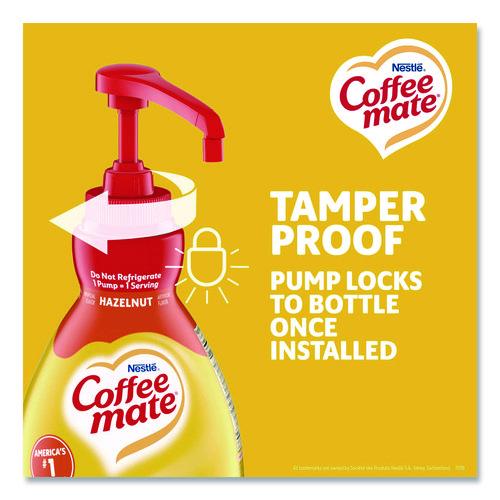 Image of Coffee mate® 12039865 Liquid Coffee Creamer, Hazelnut, 1.5 L Pump Bottle, 2/Carton