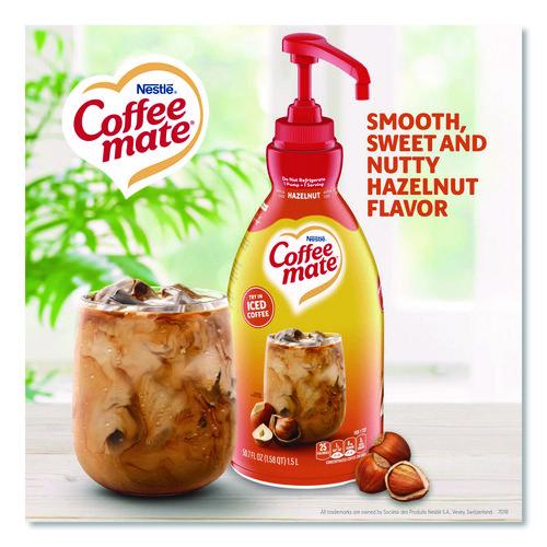 Image of Coffee mate® 12039865 Liquid Coffee Creamer, Hazelnut, 1.5 L Pump Bottle