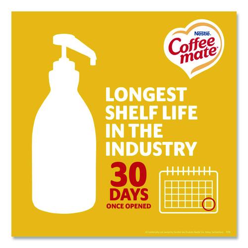 Image of Coffee mate® 12039865 Liquid Coffee Creamer, Hazelnut, 1.5 L Pump Bottle, 2/Carton