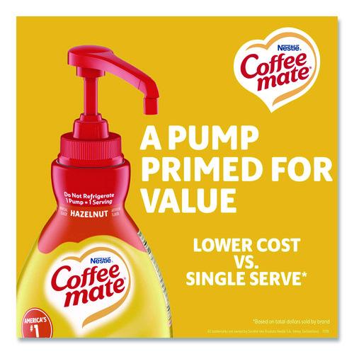Image of Coffee mate® 12039865 Liquid Coffee Creamer, Hazelnut, 1.5 L Pump Bottle, 2/Carton