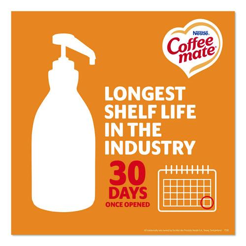 Image of Coffee mate® 12536266 Liquid Creamer Pump Bottle, Caramel, 50.7 oz Pump Bottle, 2/Carton
