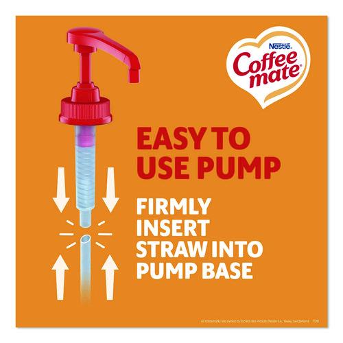 Image of Coffee mate® 12536266 Liquid Creamer Pump Bottle, Caramel, 50.7 oz Pump Bottle, 2/Carton