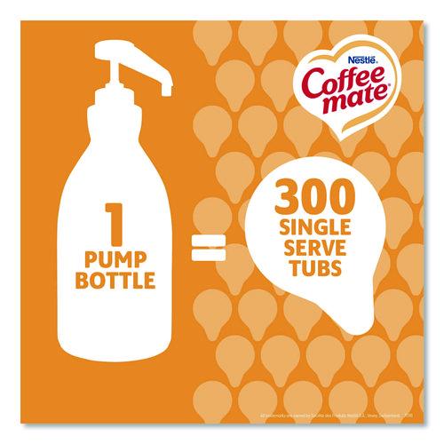 Image of Coffee mate® 12536266 Liquid Creamer Pump Bottle, Caramel, 50.7 oz Pump Bottle, 2/Carton