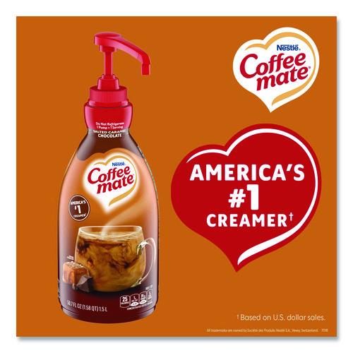 Image of Coffee mate® 12323367 Liquid Creamer Pump Bottle, Salted Caramel Chocolate, 1.5 L Pump Bottle