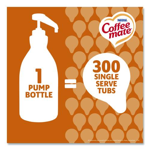 Image of Coffee mate® 12323367 Liquid Creamer Pump Bottle, Salted Caramel Chocolate, 1.5 L Pump Bottle, 2/Carton
