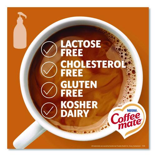 Image of Coffee mate® 12323367 Liquid Creamer Pump Bottle, Salted Caramel Chocolate, 1.5 L Pump Bottle, 2/Carton