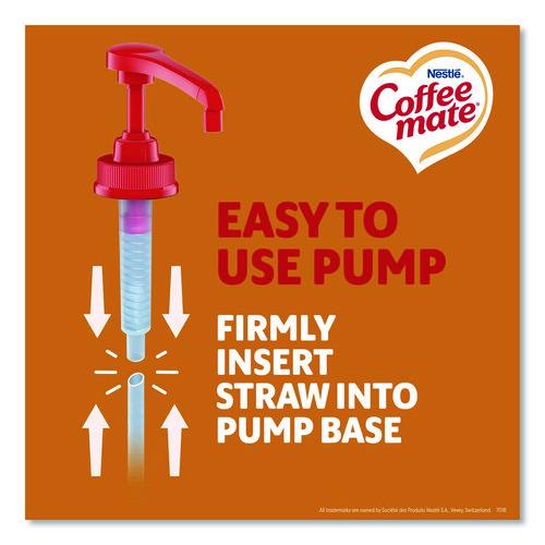 Image of Coffee mate® 12323367 Liquid Creamer Pump Bottle, Salted Caramel Chocolate, 1.5 L Pump Bottle, 2/Carton